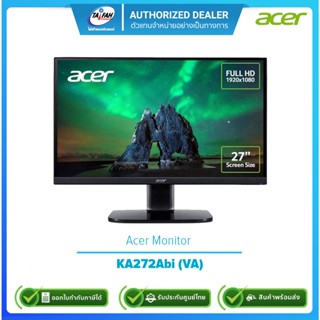 ACER Monitor 27 KA272Abi UMHX2STA01(VA,VGA, HDMI) 60Hz (VA Panel)/รับประกันศูนย์3ปี