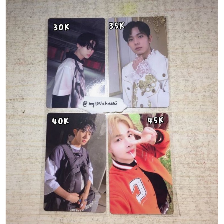 Photocard enhypen ni-ki heeseung sg22 Concept mdo d ver reg ver engene ver up Concept hee Prince hee