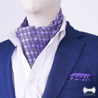 เซ็ทคราวาท+ผ้าเช็ดหน้าสูท-Cravat + pocket square