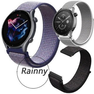 สาย Amazfit GTR 4 3 3 Pro GTR4 Strap NYLON สายนาฬิกาข้อมือซิลิโคน สําหรับ Amazfit GTR 2 2e 47mm 42mm อุปกรณ์เสริมสมาร์ทวอทช์