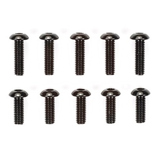 [ชุดแต่งรถบังคับ] TAMIYA 84396 Aluminum Hex Head Screw Set (3x8mm, 3x10mm/Black) ชุดแต่งทามิย่าแท้ rc