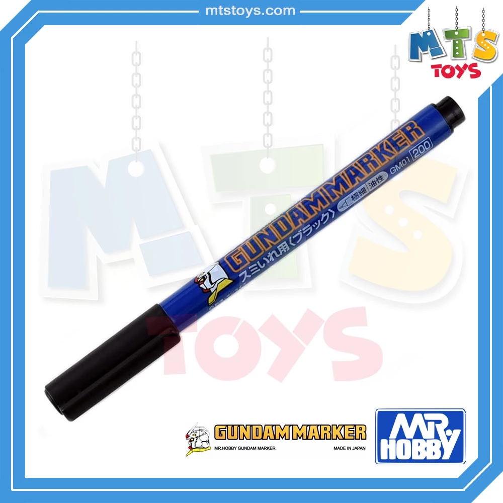 **MTS Toys**MR.HOBBY : Gundam Marker GM01 Black ปากกากันดั้มมาร์กเกอร์สำหรับตัดเส้นสีดำ