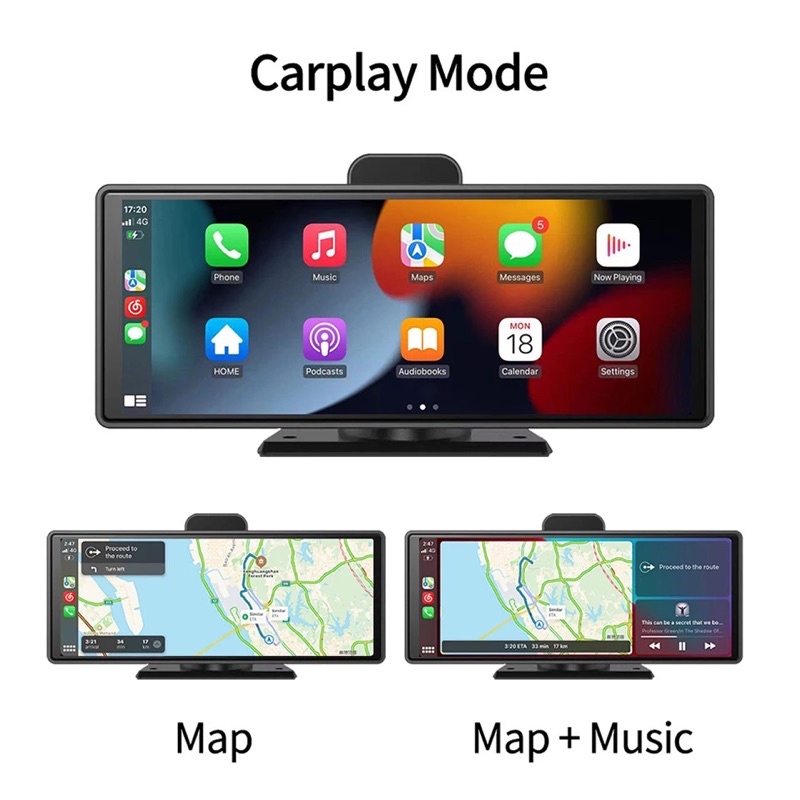 จอ android ติดรถยนต์ 10 นิ้ว กล้องติดรถยนต์ Apple carplay Android Auto AUXจอติดรถยนต์