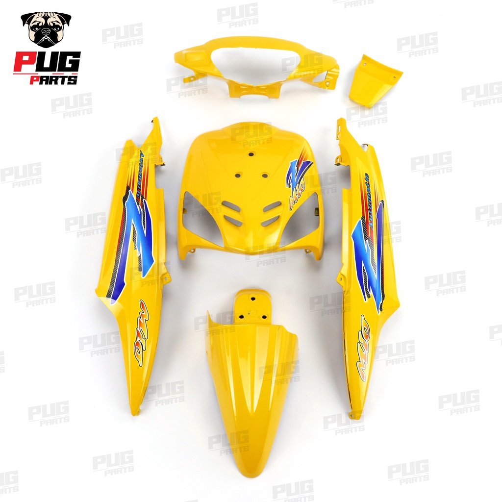 PUGParts ชุดสีMio เก่า (ชุด6ชิ้น) สีเหลือง[ลายZ] ชุดสีมีโอเก่า ชุดสีมีโอ รุ่นแรก ชุดสีมีโอ1 ตัวเก่ารุ่นแรก
