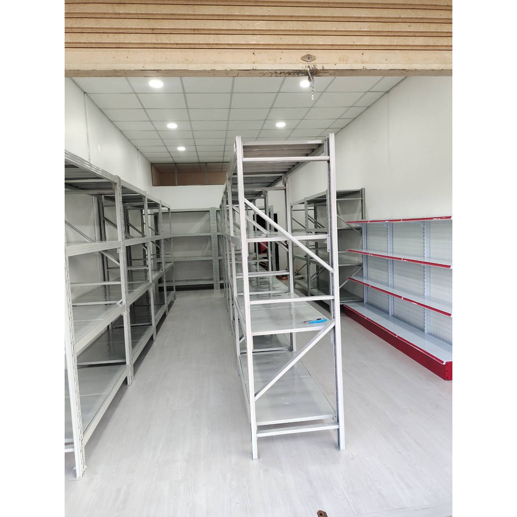 ชั้นวางสินค้าลดราคาชั้นวางราคาถูก ขนาด60*200*200cm/พร้อมส่ง