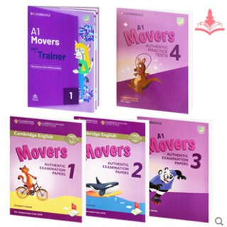 แบบฝึกหัดตำราการสอบภาษาอังกฤษเคมบริดจ์สำหรับเด็ก—Students Childrens Cambridge English Level 2 Examination Learning Textbook Workbooks Exercise Book “Movers Level 1 /2 /3 /4/Trainer A1”