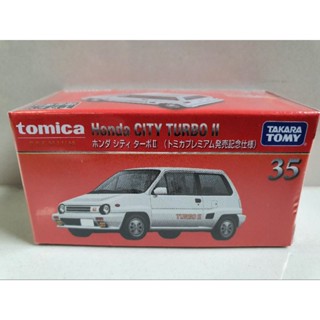 รถโมเดลเหล็ก Tomica Premium 35 Honda City Turbo ll กล่องแดง (สินค้าของแท้ ของใหม่อยู่ในซีลพลาสติก)