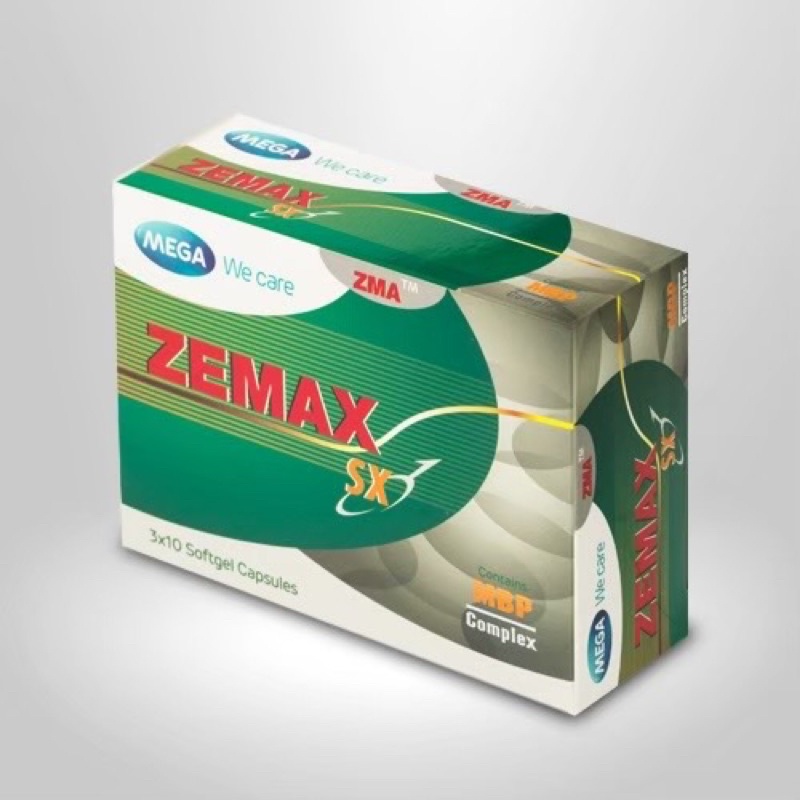 Zemax SX 30 แคปซูล สารอาหารสำหรับดูแลสุขภาพคุณผู้ชาย