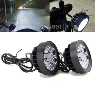 4pcs/set Universal 6-LED Motorcycle Headlight Mirror Mount Driving Fog Spot Head Light Spotlight Assist Lamp Side Mirror