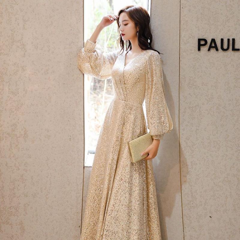 พร้อมส่ง ชุดราตรี กระโปรงยาว หรูหรา ระดับไฮเอนด์ สําหรับผู้หญิง