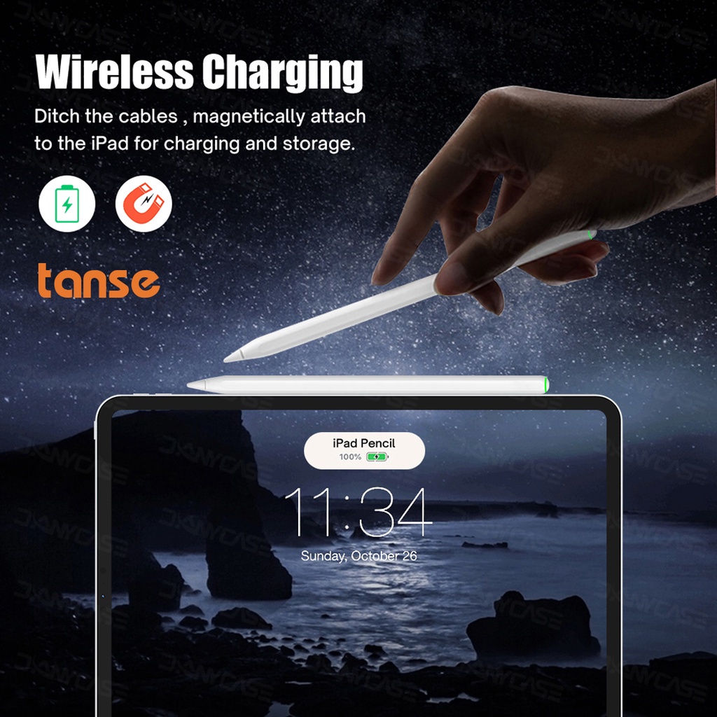 ปากกาสไตลัส สําหรับ iPad Pencil เข้ากันได้กับ iPad Air5 Air4 Pro11 Pro12.9 M1 M2 GD13