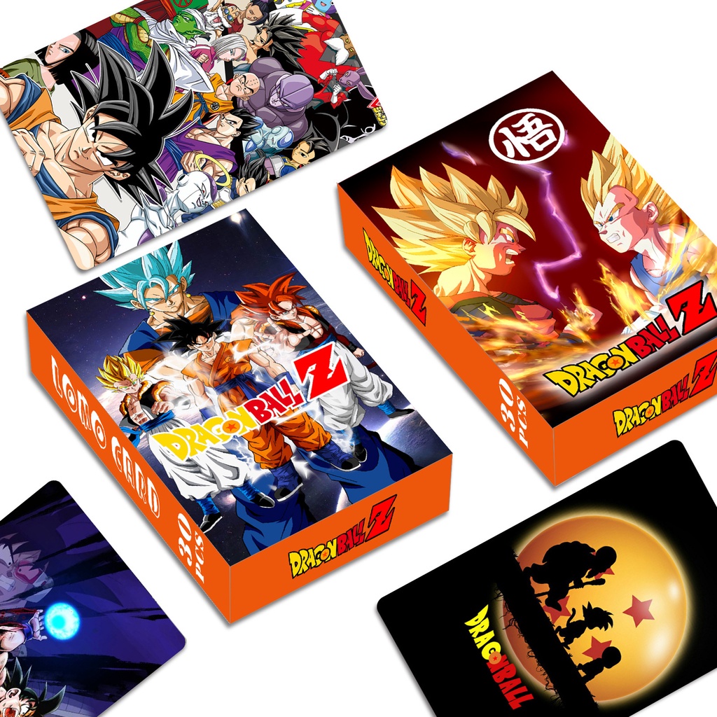 2022 Dragon Ball Z Lomo Card Double-sided Color Printing Photocard Postcard 30 ชิ้น / กล่อง