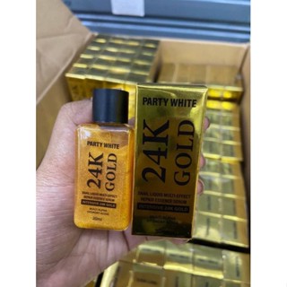 Party White 24K GOLD snail essence serum 30 ml.