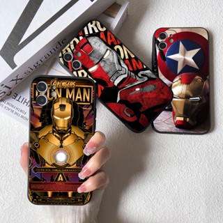 เคสโทรศัพท์มือถือ TPU แบบนิ่ม ป้องกันเลนส์กล้อง กันกระแทก ลาย I Am Iron Man Marvel Hero สําหรับ Apple iphone 14 Plus 13 12 11 Pro Max