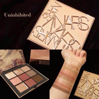 NARS New Limited Edition Gold Embossed Unihibited Nine Color Limited Edition Eye Shadow Disc ใหม่  อายแชโดว์ สีทอง แบบนูน