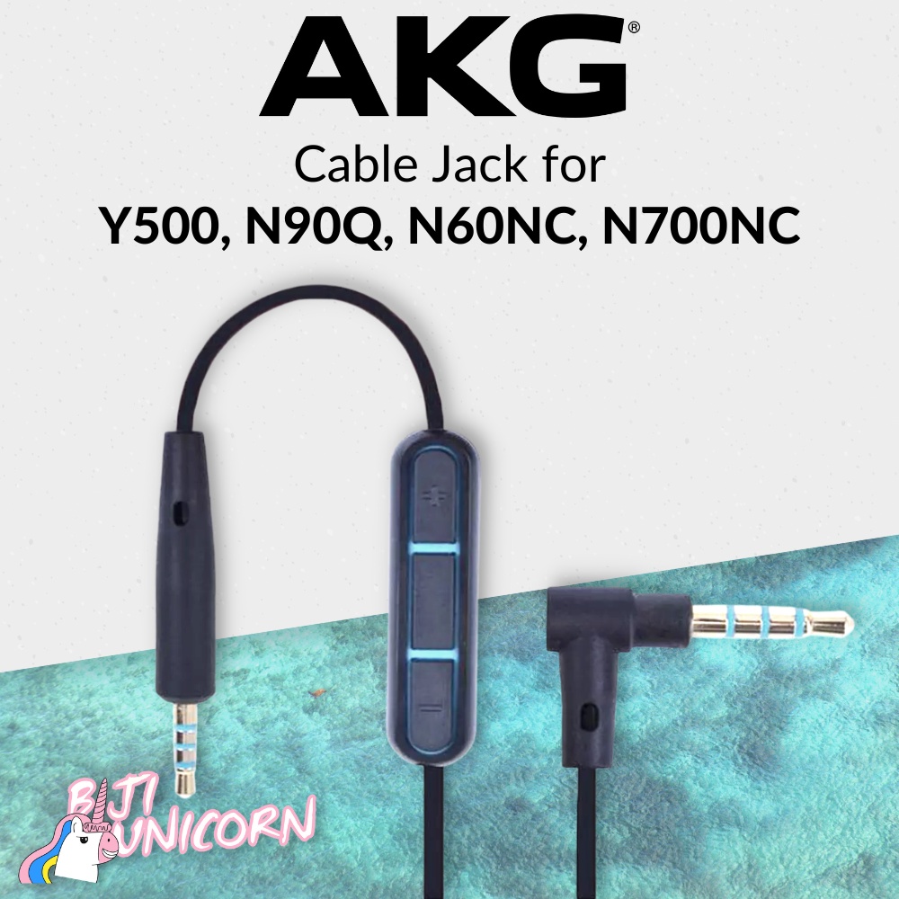 สายเคเบิลแจ็ค Aux ไมโครโฟนหูฟังเสียง Akg Y500 N90Q N60NC N700N