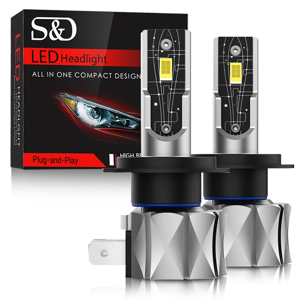 S&d มาใหม่ ไฟตัดหมอก พลังงานสูง 30W สําหรับรถยนต์ H4 H11 H7 9005 9006 9012 20000LM 2 ชิ้น