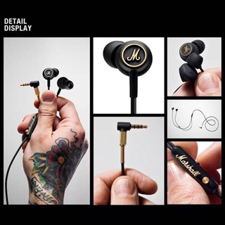 (พร้อมส่ง)Marshall หูฟัง - Marshall Mode EQ Earphone 3.5mm Wired In Ear With Mic (หูฟังเกมมิ่ง พร้อมกล่อง)