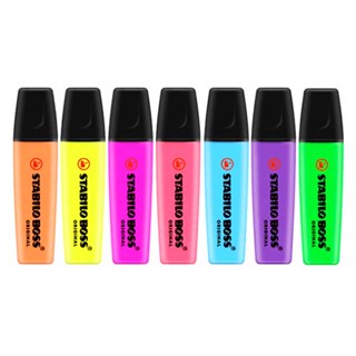 ปากกาเน้นข้อความ ยี่ห้อ STABILO BOSS สตาบิโล บอส  ปากกาเน้นข…