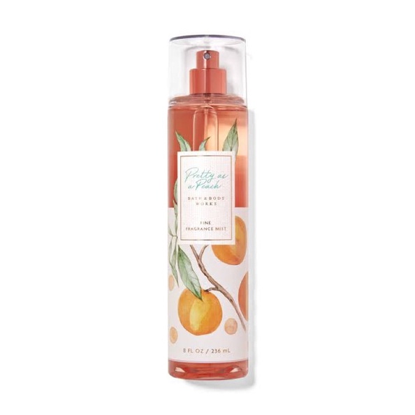 Bath & Body Works Pretty as a Peach Fine Fragrance Mist 236ml. ของแท้