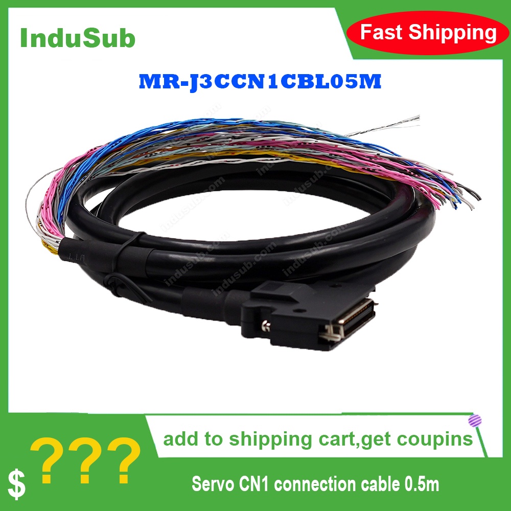 SZ MR-J3CCN1CBL05M Servo CN1 สายเชื่อมต่อ 0.5 ม. เหมาะสําหรับ J3 J4 JE-A