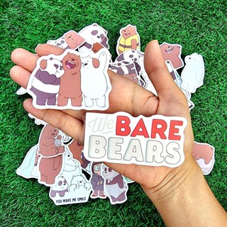 สติ๊กเกอร์ Bear หมีขาว ไอซ์แบร์ หมีแพนด้า กริซลี่ ติดแน่น กันน้ำ ติดกระเป๋าเดินทาง โน็ตบุ้ค (50 ชิ้น) sticker