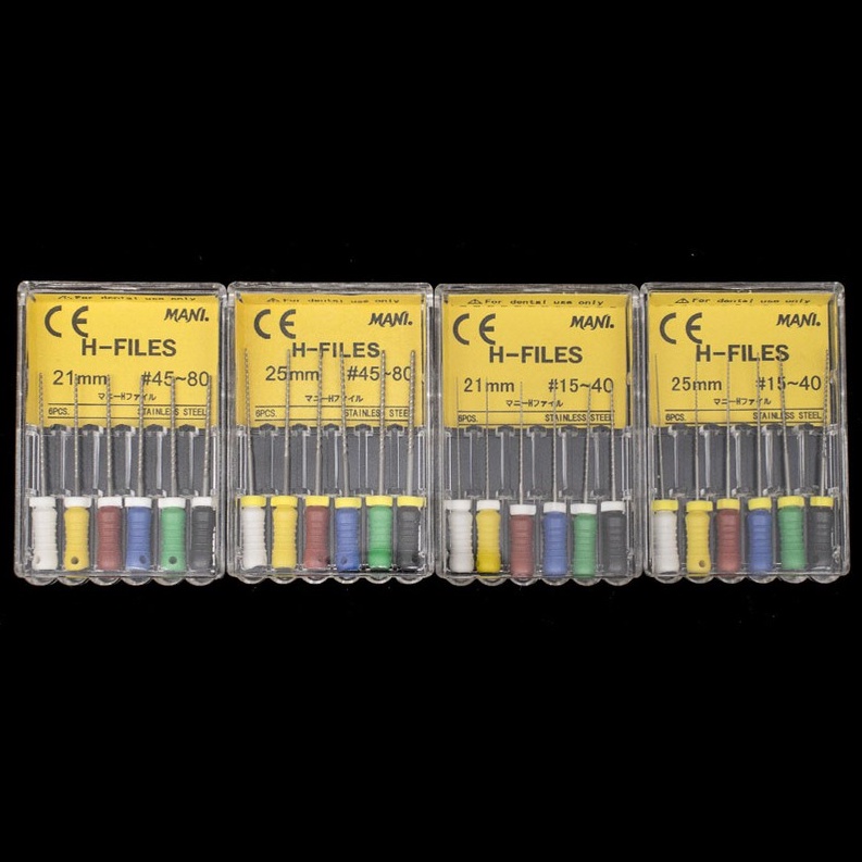 【พร้อมส่ง】 H-files สเตนเลส 6 ชิ้น/แพ็ค