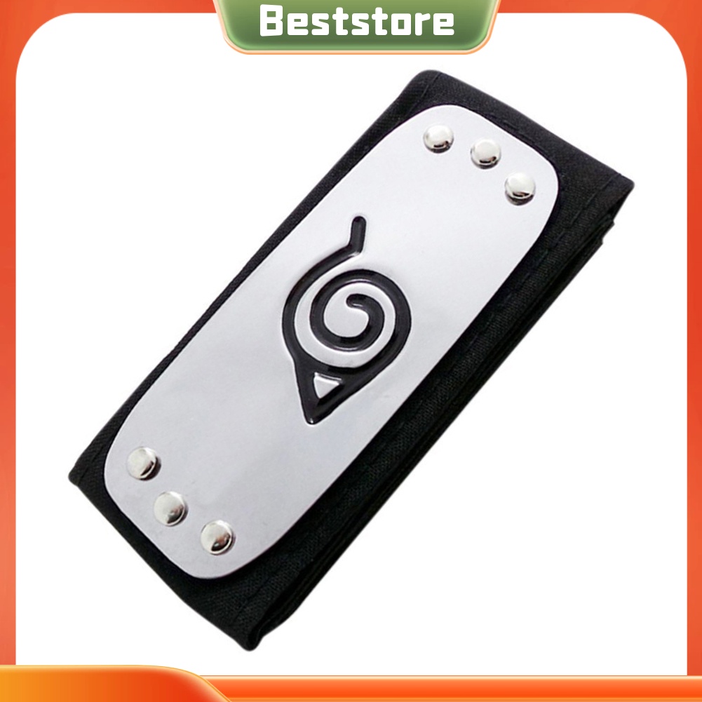 <BSTO> Leaf Village โลโก้แถบคาดศีรษะป้องกันหน้าผากอุปกรณ์เสริมคอสเพลย์สําหรับแฟนนารูโตะ