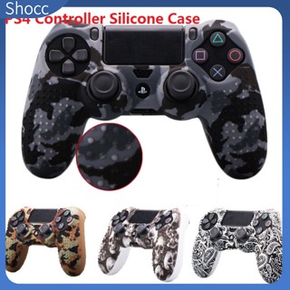 Shocc เคสซิลิโคนนิ่ม ลายพราง สําหรับจอย PS4 4 ชิ้น