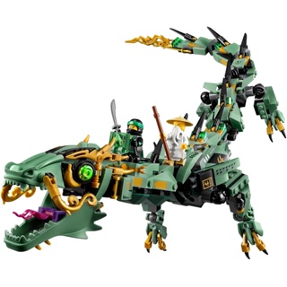 544 ชิ้น|ของเล่นตัวต่อเลโก้ Ninjago Green Ninja Mech Dragon เสริมการศึกษา สําหรับเด็ก