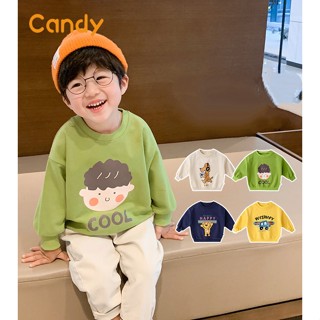 Candy Kids Candy ชุดเด็กผู้ชาย เสื้อผ้าเด็ก เสื้อกันหนาวเด็ก นุ่ม และสบาย ด้านบนเกาหลี Unique พิเศษ ทันสมัย Comfortable CK220005 36Z230909