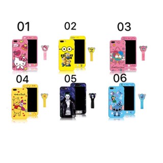 เคส + ฟิล์ม + แหวน เคสหลังลายการ์ตูน ฟิล์มกระจก สำหรับรุ่น ไอโฟน i6Plus i7Plus Samsung J7/ J7Prime J710 A10 A20 A30 A50’