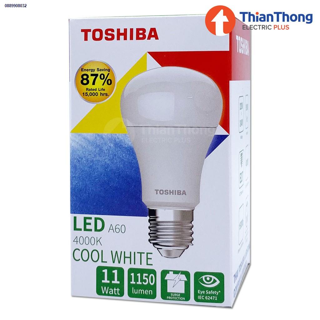 ของแท้100%  มีสินค้าพร้อมส่งจากกรุงเทพToshiba หลอดไฟ โตชิบา LED Bulb 9W 11W 13W E27 Cool White แสงคูลไวท์ 4000K