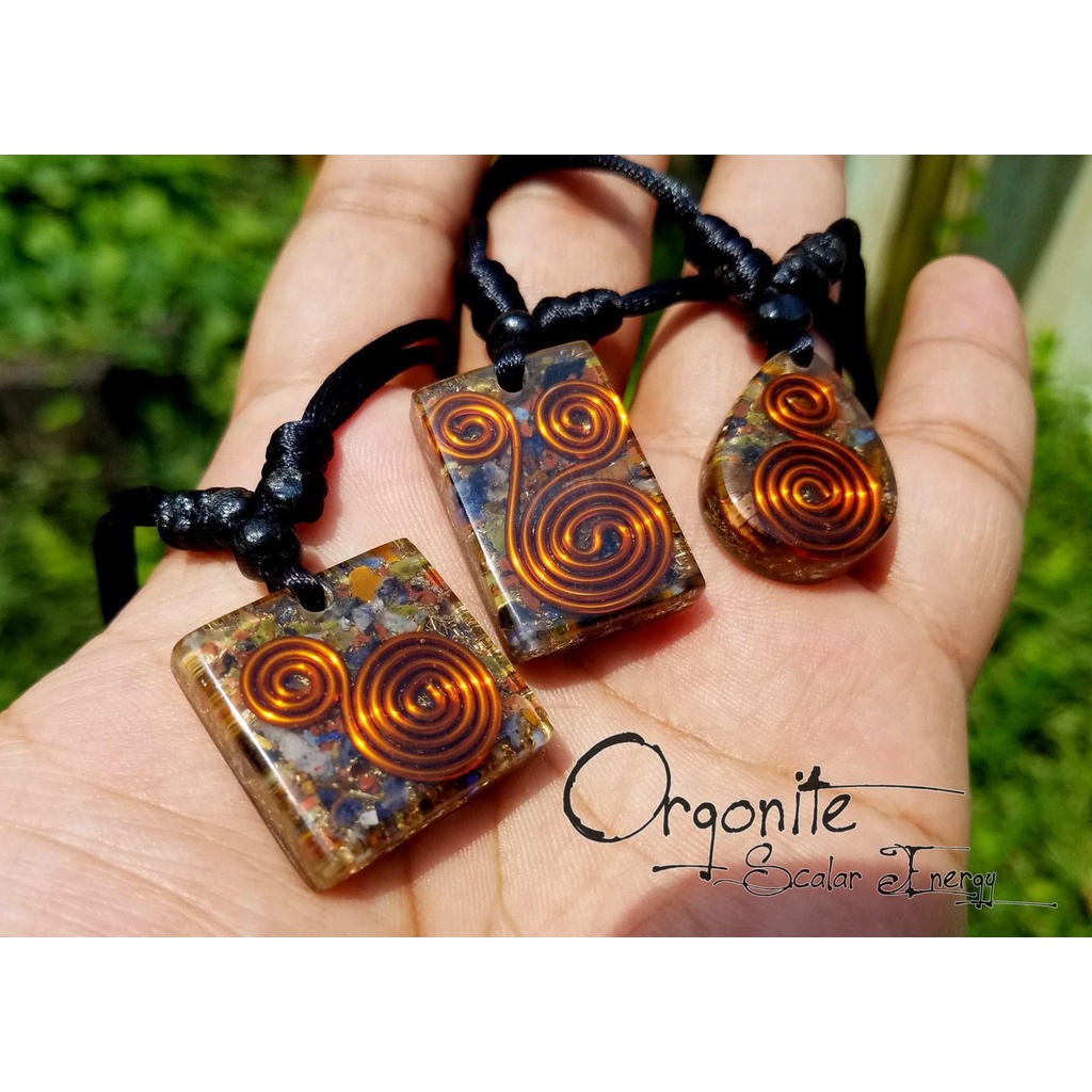 ORGONITE PENDANT TRIPLE POWER 7 CHAKRA - ขนาดเล็ก