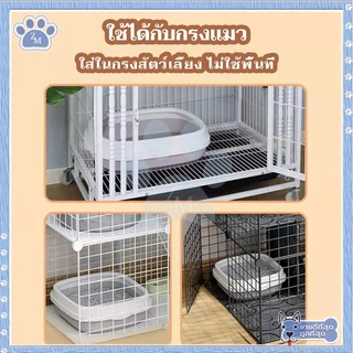 กระบะทรายแมว ห้องน้ำแมว กะบะทรายแมว ห้องน้ํากระต่าย กระบะทราย แถมฟรีที่ตักทราย กระบะ มี 2 ขนาด