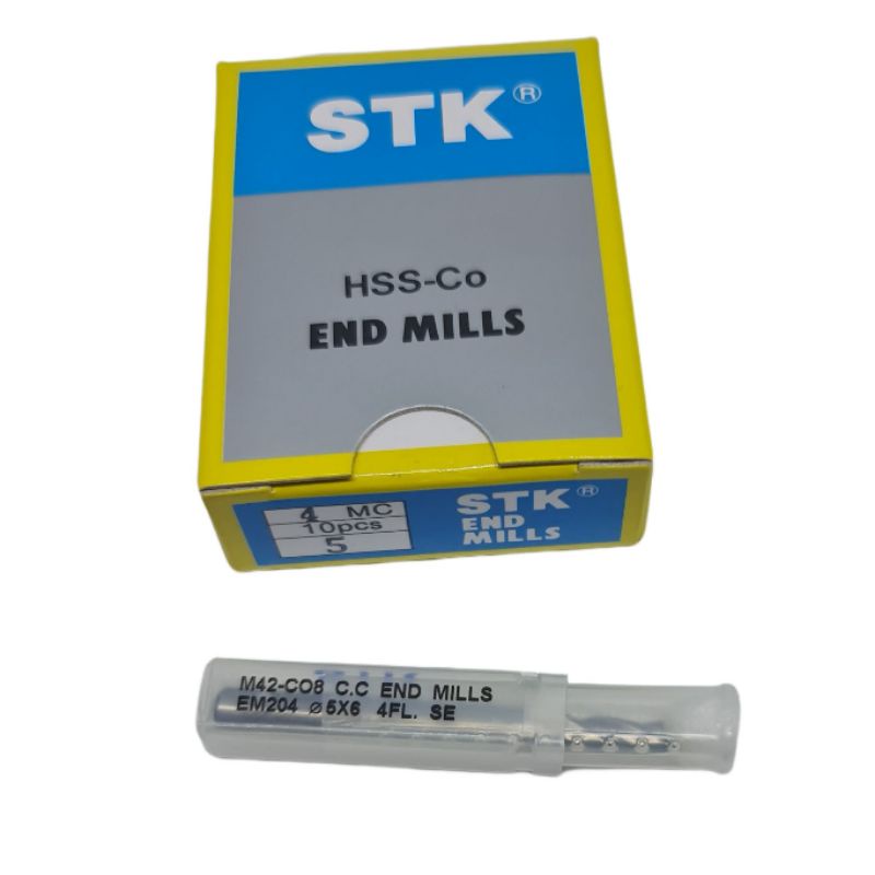 เอ็นมิล2ฟันหรือ4ฟัน ไฮสปีคโคบอล8%HSS-Co8%(M42)1-12มม.Endmill(STK)