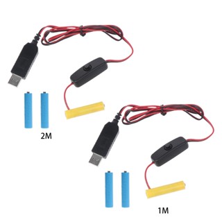 Capa อะแดปเตอร์แบตเตอรี่ดัมมี่ AAA USB พาวเวอร์ซัพพลาย 3 AAA แบบเปลี่ยน สําหรับ LED