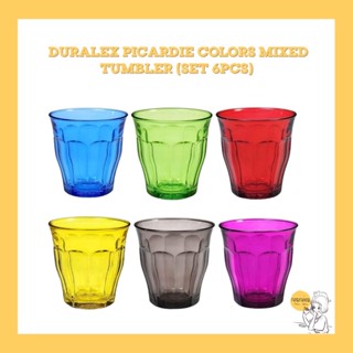 Duralex Picardie Colors Mixed Tumbler (set 6pcs)