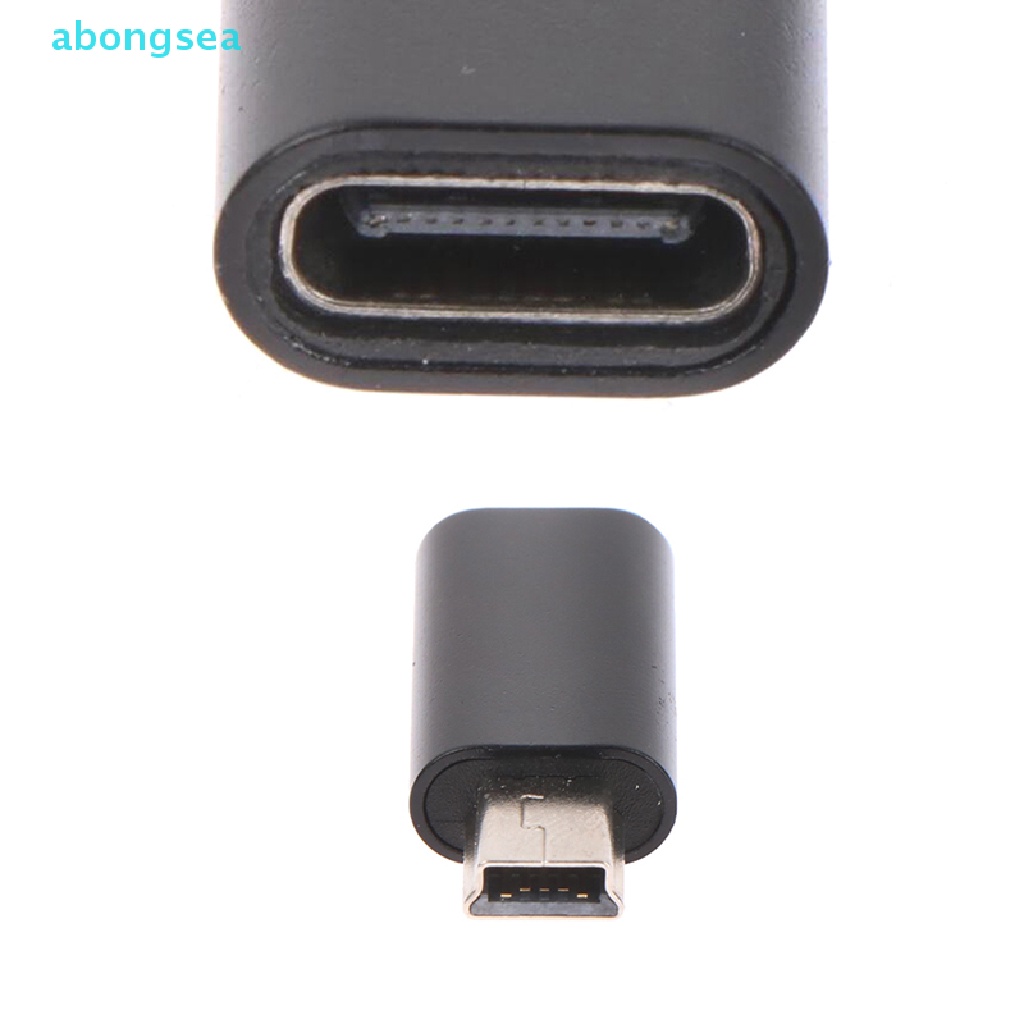 abongsea Mini 5 Pin USB Adapter B Male to USB Type C Female Data Data Transfer Connector Nice