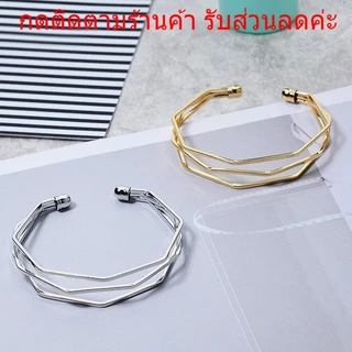 สร้อยข้อมือทรงเรขาคณิต สร้อยข้อมือ สไตล์เกาหลี เครื่องประดับผู้หญิง กำไลข้อมือ