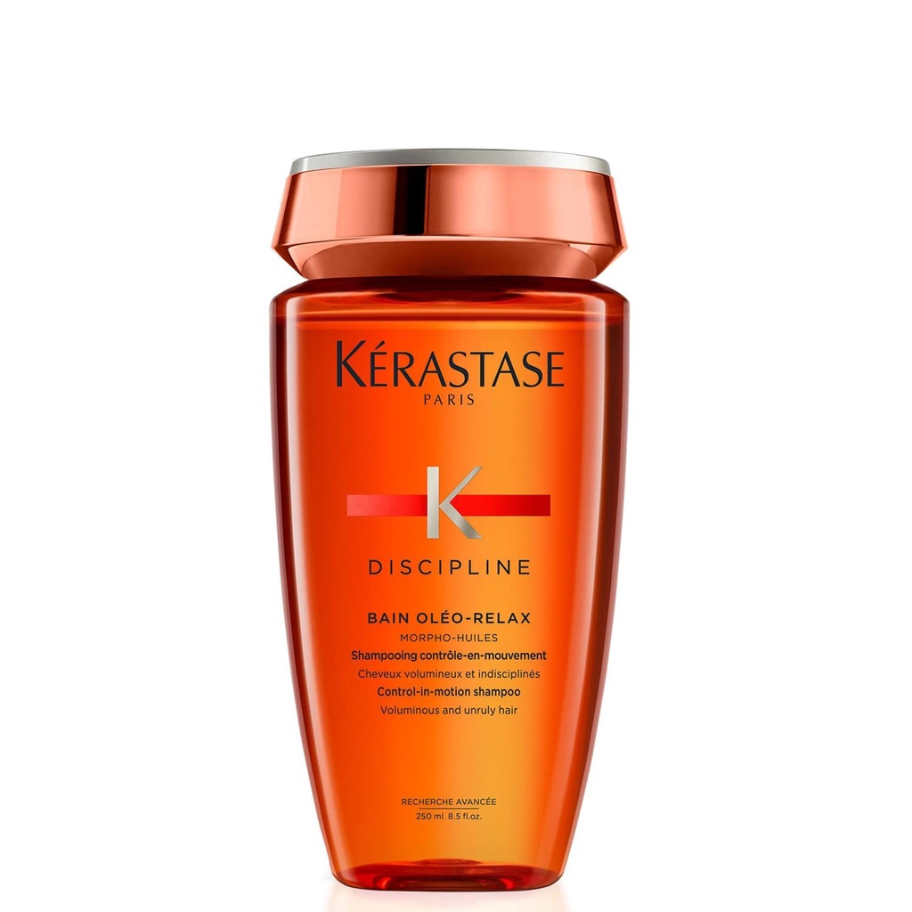 Kerastase แชมพูสำหรับผมแห้ง ชี้ฟู ไม่มีน้ำหนัก จัดทรงยาก 250 มล. - Discipline Bain Oleo-Relax Shampo