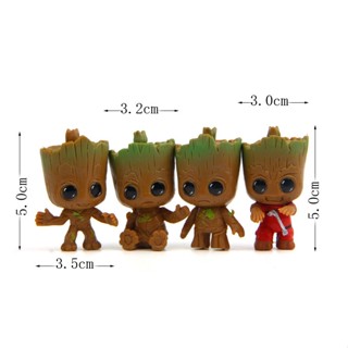 baby groot  ตุ๊กตาจิ๋ว ของแต่งบ้าน ประดับสวน ของสะสม  แต่งสวนถาด DIYตกแต่งบ้าน-ตกแต่งสวน