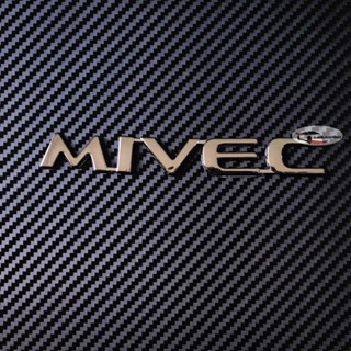 โลโก้ MIVEC สีโครเมี่ยม ติดฝากระบะท้าย สำหรับ Mitsubishi Triton มิตซูบิชิ ไททัน