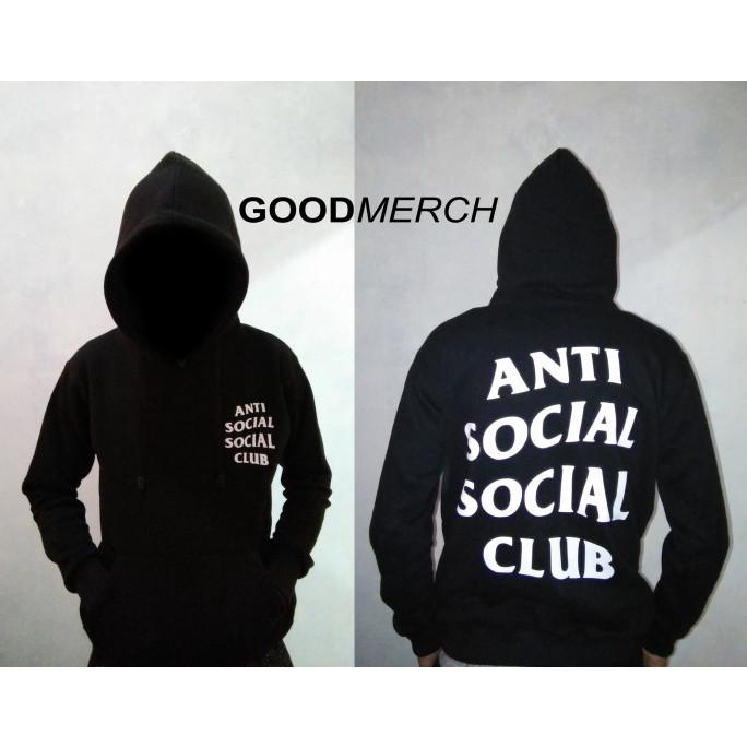 ANTI SOCIAL SOCIAL CLUB เสื้อฮู้ดแจ็คเก็ตเสื้อกันหนาวต่อต้านสังคมสังคมคลับภาพจริง4