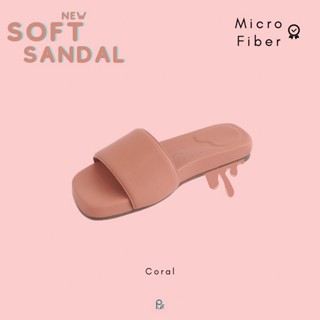 PUFFSHOES.OFFICIAL : NEW SOFT SANDAL Coral