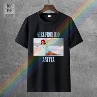 เสื้อคนอ้วนผญ Anitta Tshirts สาวจากริโอ Tshirt โกธโกธเรโทรทีฟเสื้อยืดโกธิคอีโมเสื้อยืดพังก์ฮิปปี้เสื้อยืด