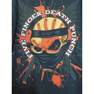 เสื้อยืด มือสอง เสื้อวง five finger death punch อก 46 ยาว 29