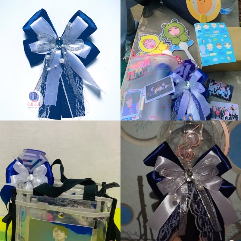 Lightstick Ribbon / Lightstick Ribbon - Blue Navy Super Junior, BI/Hanbin, Winner ฯลฯ