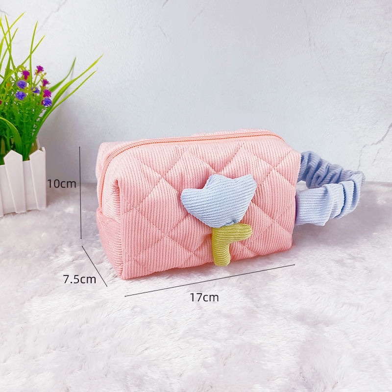 กระเป๋าจัดระเบียบ กระเป๋าเครื่องสำอาง ผ้าลูกฟูกใบสั้น(GC-164) ราคา ถูกที่สุด ดีลบีเคเค แกลเลอรีภาพที่ 9