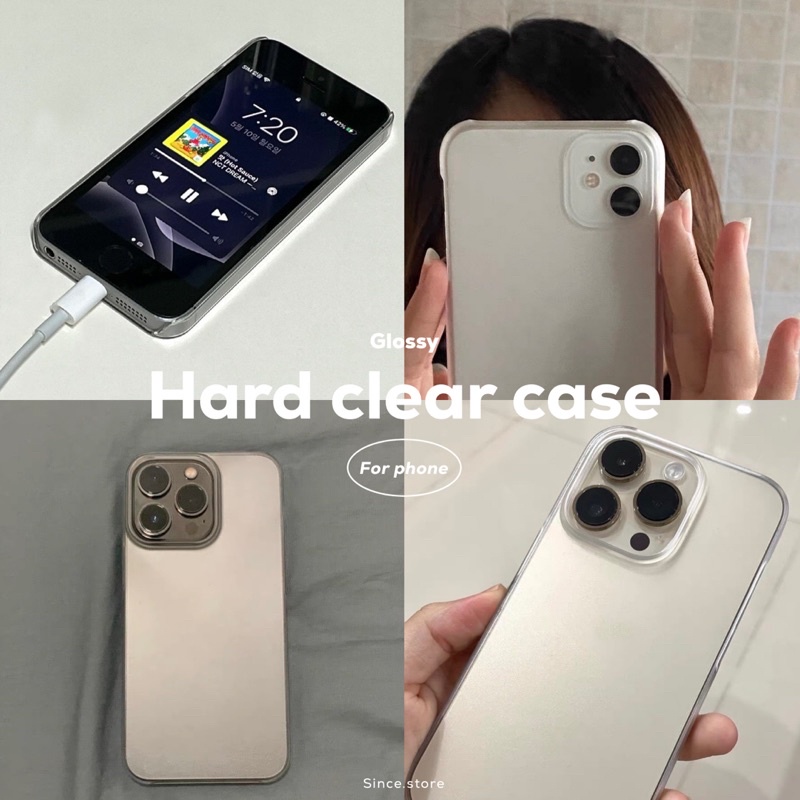 Hard clear case ✅ ร้านไทย ส่งด่วนได้ 🛵 Hard case เปิดหัวท้าย 🛒 i6-15promax พร้อมส่งด่วน กทม ปริมณฑล 🇹🇭 เคสเปิดหัวท้าย